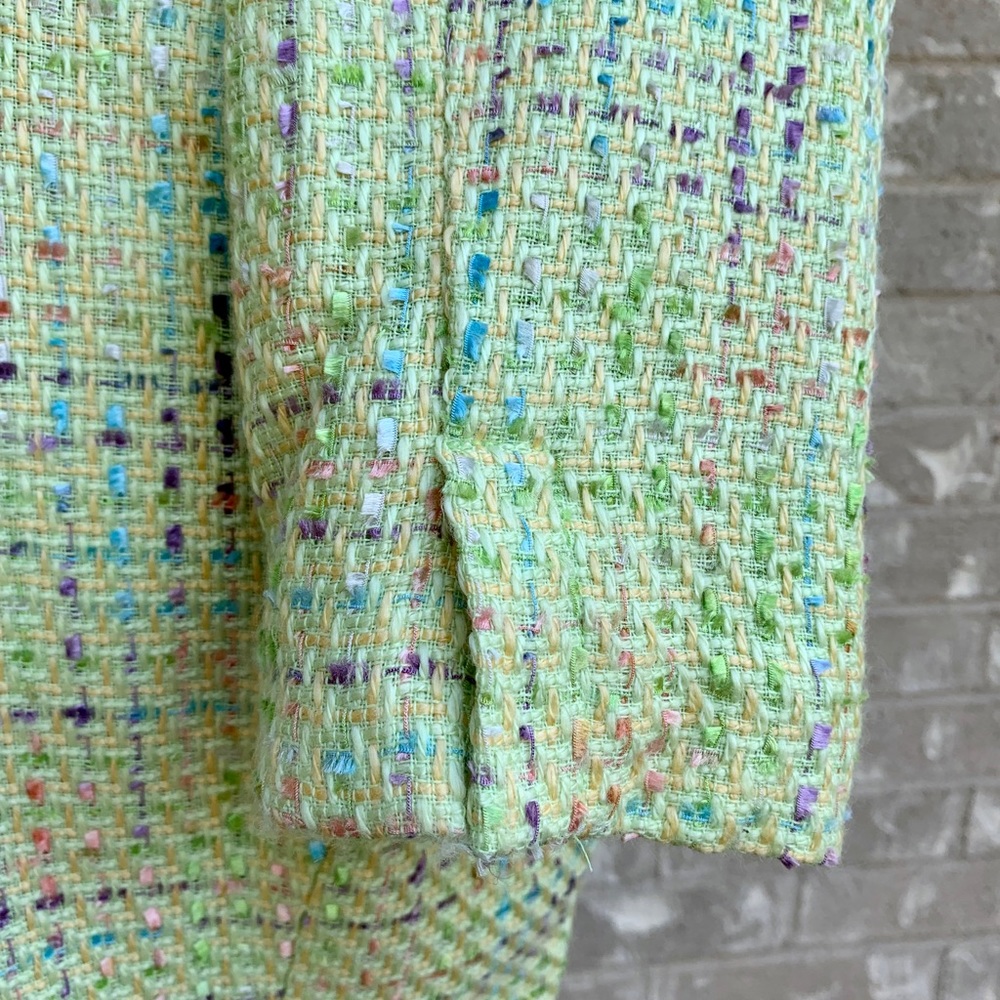 Good Clothes pale green size 10 tweed blazer - Picture 4 of 6